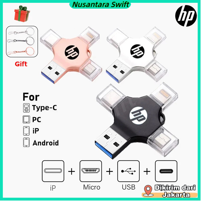 256GB 2TB lightning USB Stick สําหรับ iPhone, Flashdisk OTG Photo Stick ทํางานพร้อม iPhone/USB-C iPa