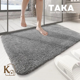 Keset Premium Tebal TAKA 40x60cm Keset Bulu Premium Anti Slip Bulu Tebal Keset Bulu Keset Tebal Keset Kamar Mandi