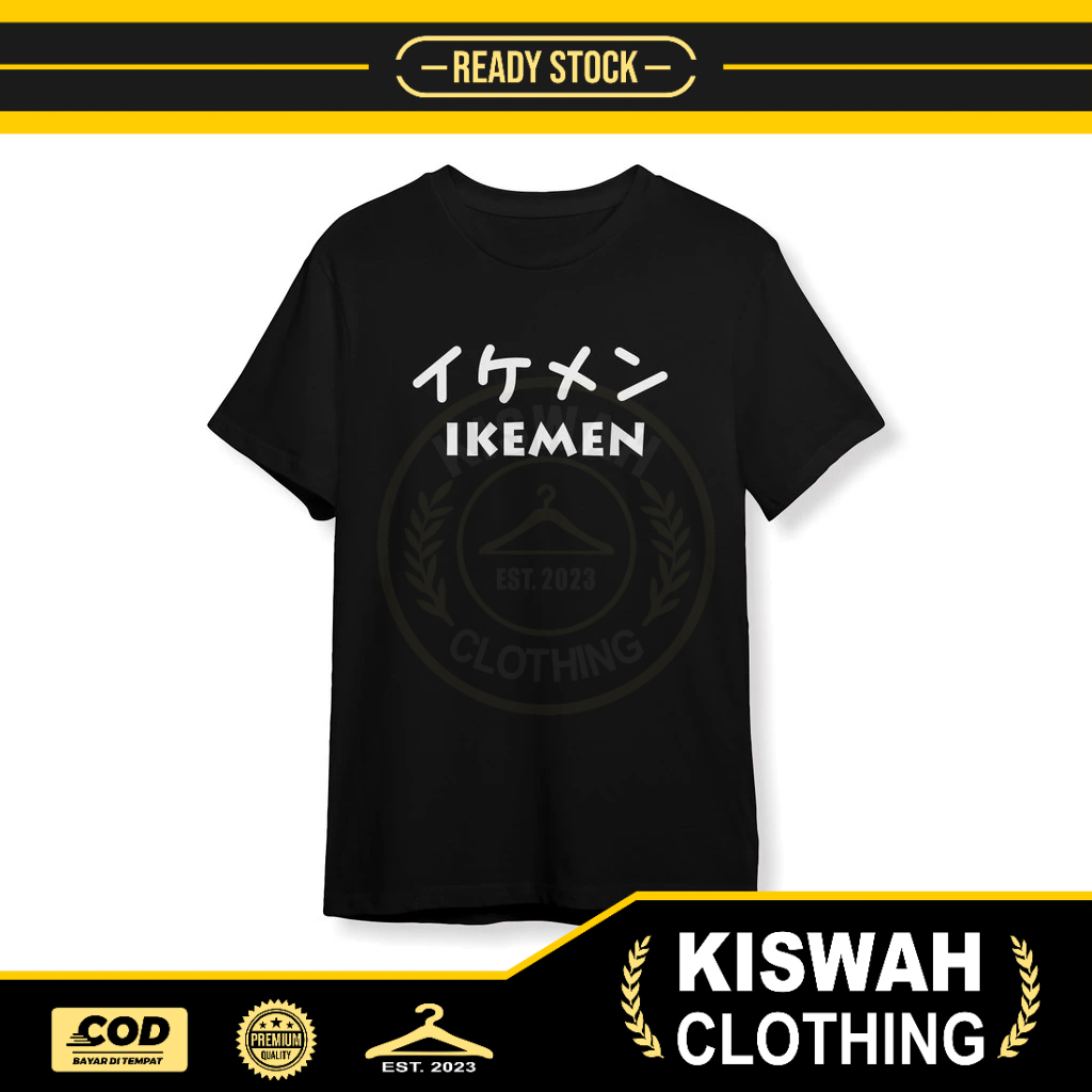 เสื้อยืด Ikemen Japanese Words Distro เสื้อยืด