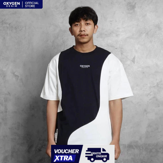 Oxygen Denim Evolve Wanderlust เสื้อยืดโอเวอร์ไซส์ (101-3522)