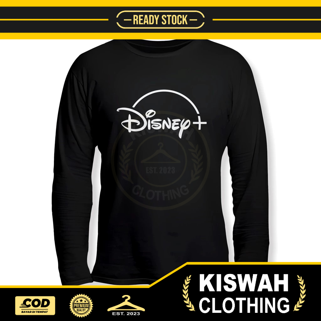 เสื้อยืด Disney Plus Logo Long Sleeve Distro T-shirt