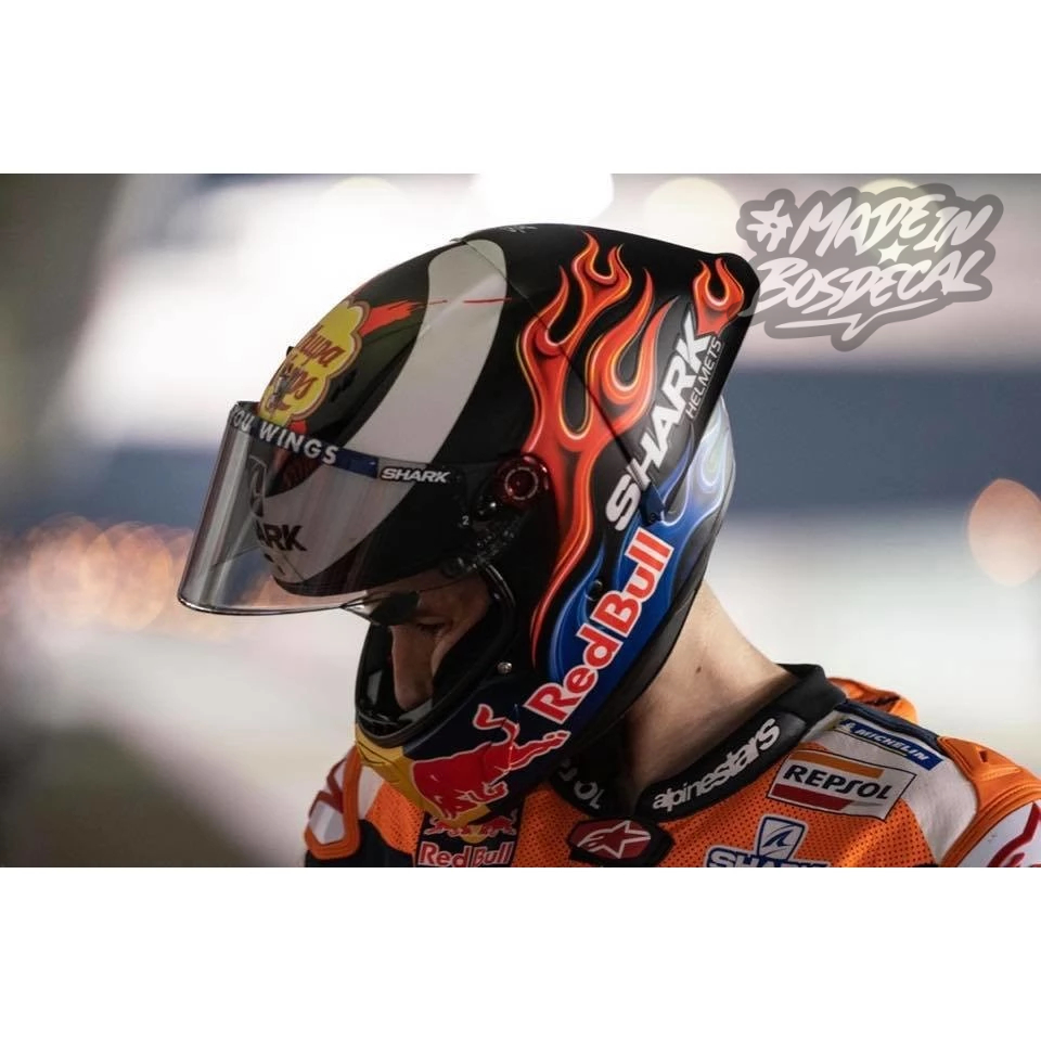 สติ๊กเกอร์หมวกกันน็อค JORGE LORENZO 2019 & DECAL