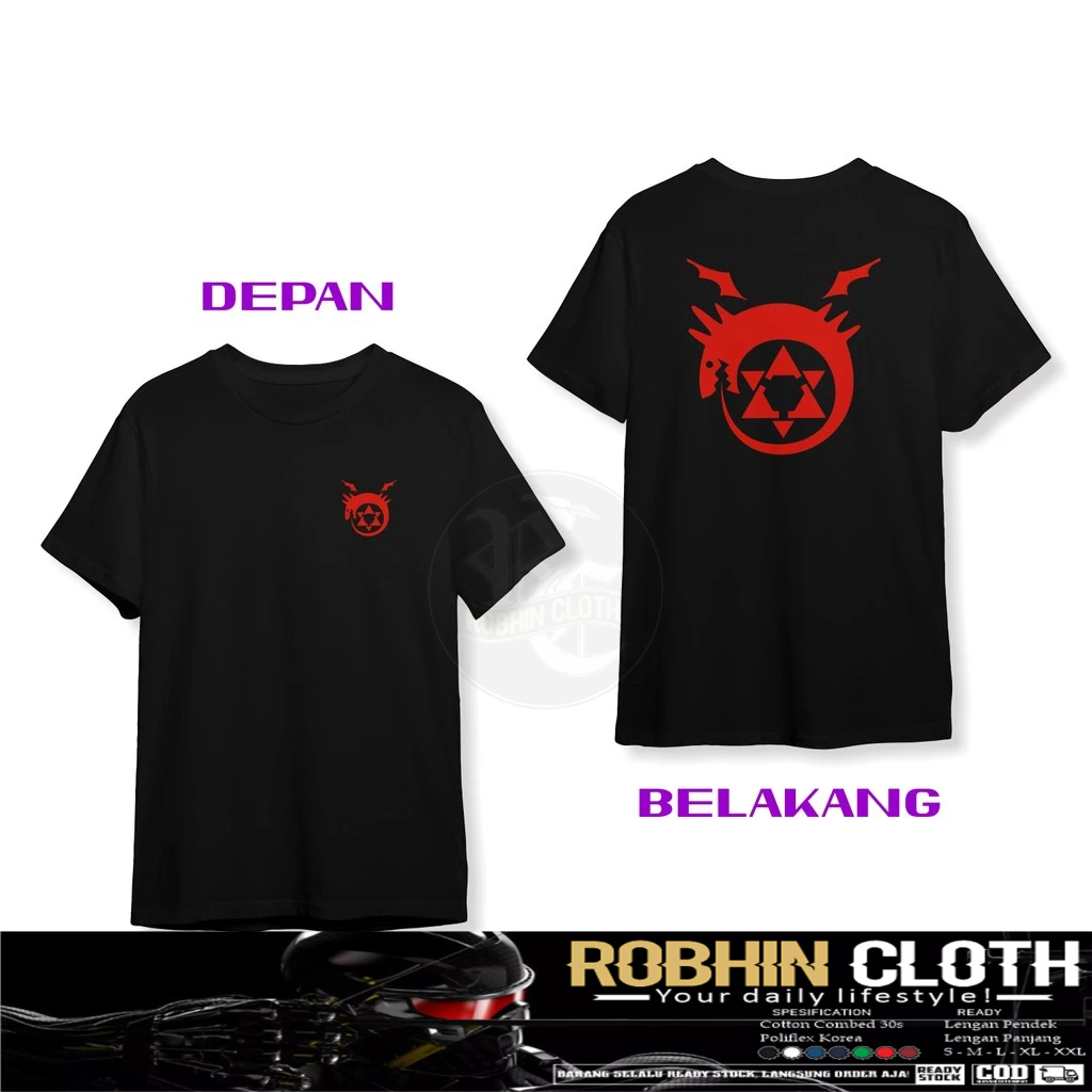 ANIME FULLMETAL ALCHEMIST DB T-Shirt Distro T-Shirt