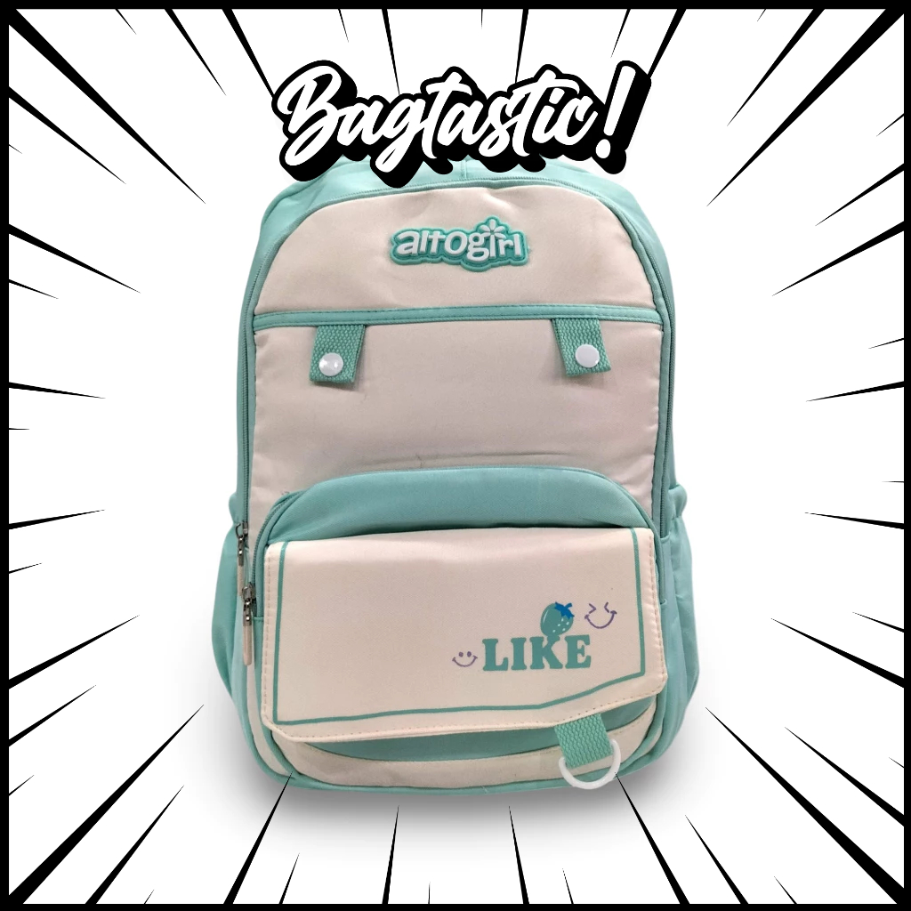 กระเป๋าสติค! Alto Girl 75111-7 Daypack Series กระเป๋าเป้สะพายหลังแล็ปท็อปสําหรับสาววัยรุ่น