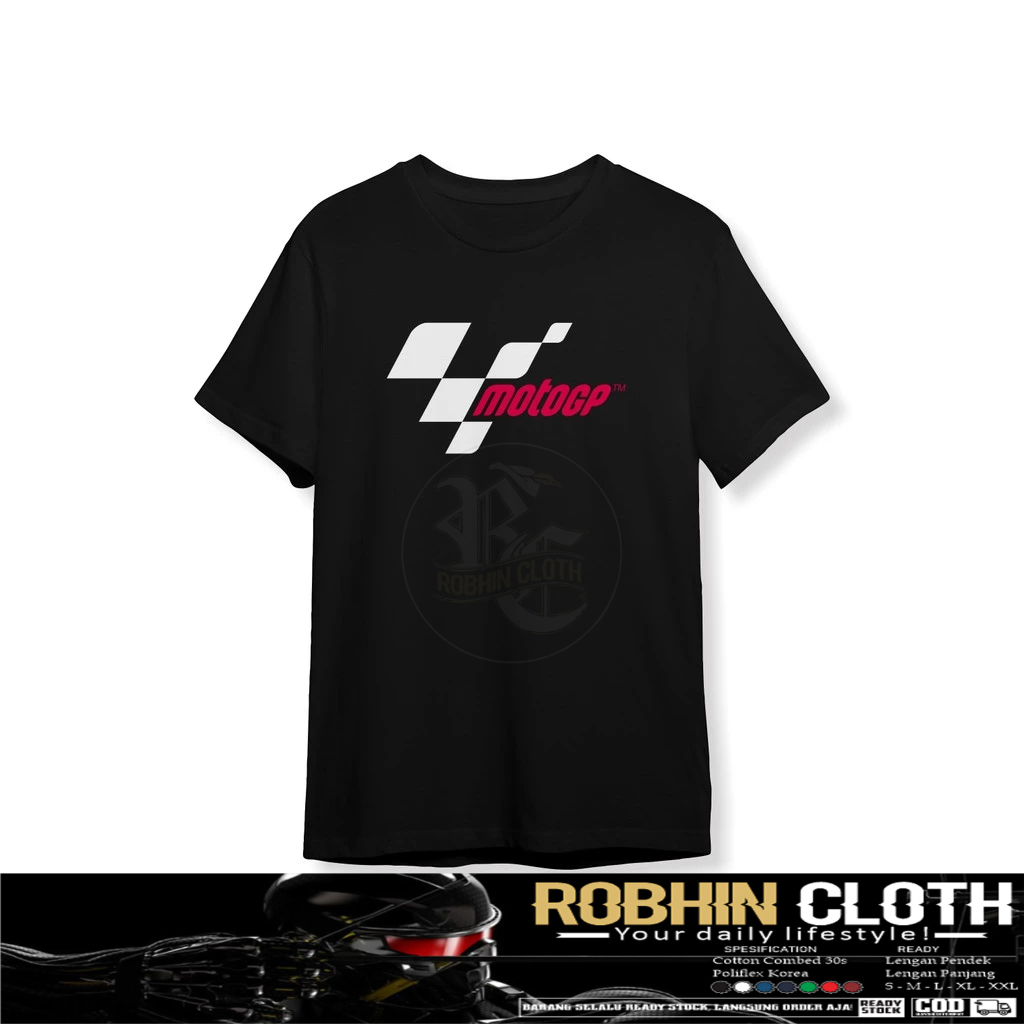 เสื้อยืดโลโก้ Moto GP เสื้อยานยนต์