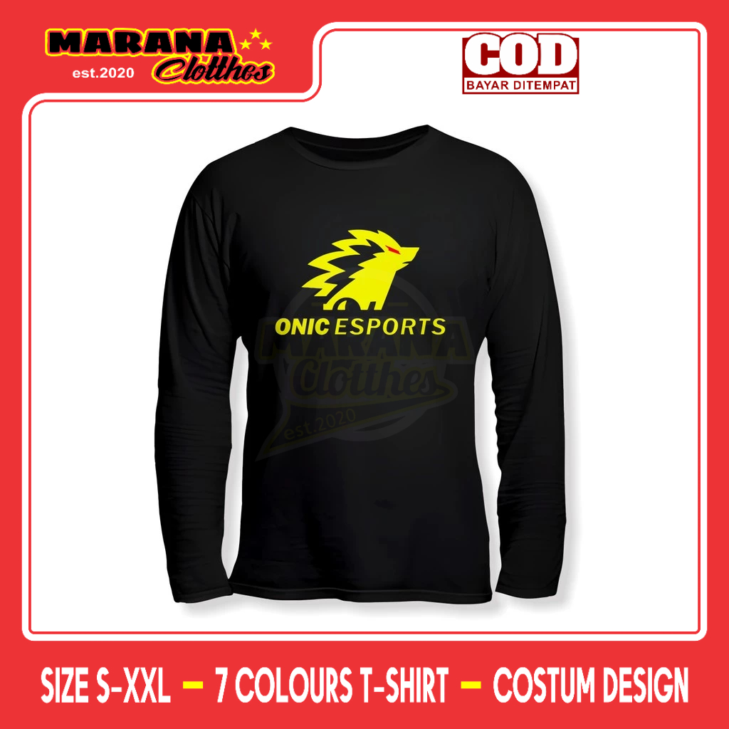 เสื้อเกมแขนยาวโลโก้ Onic Esport
