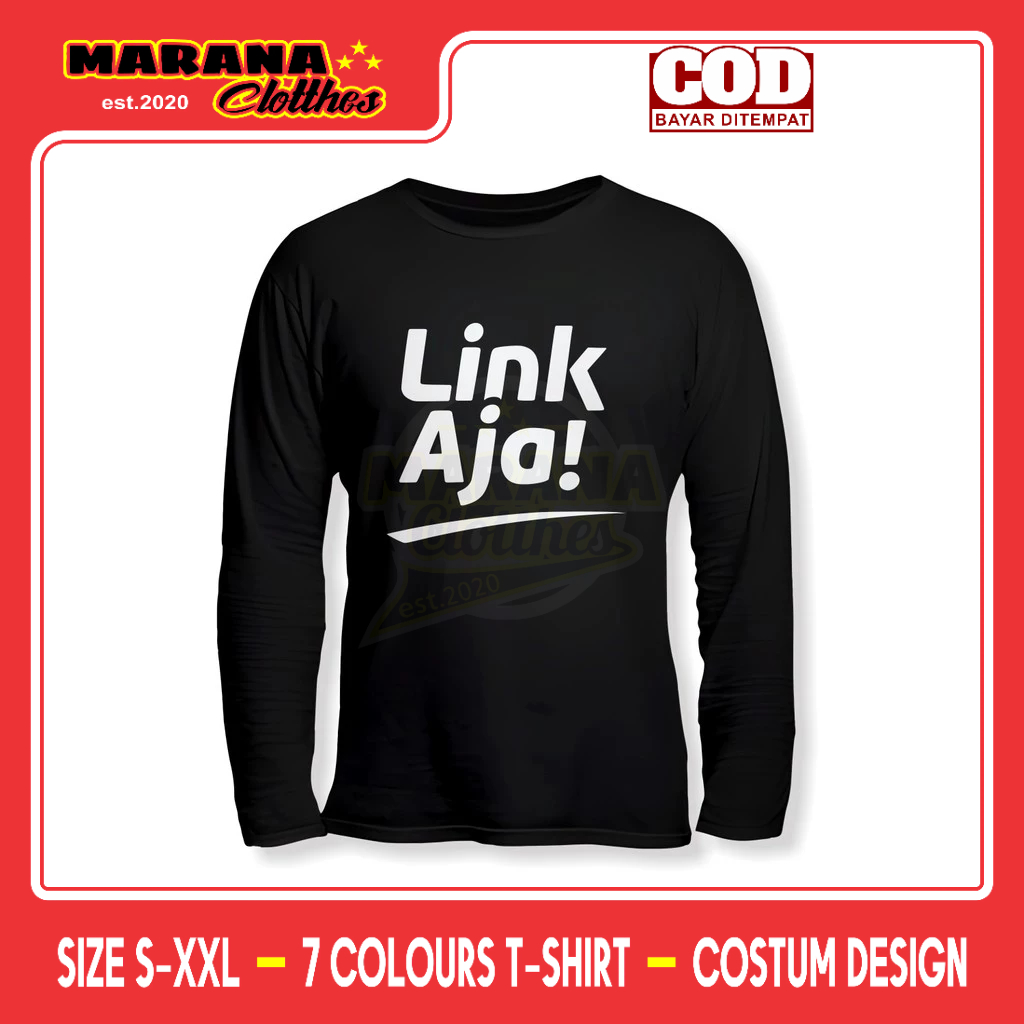 เสื้อบริษัทแขนยาว Link Aja Logo
