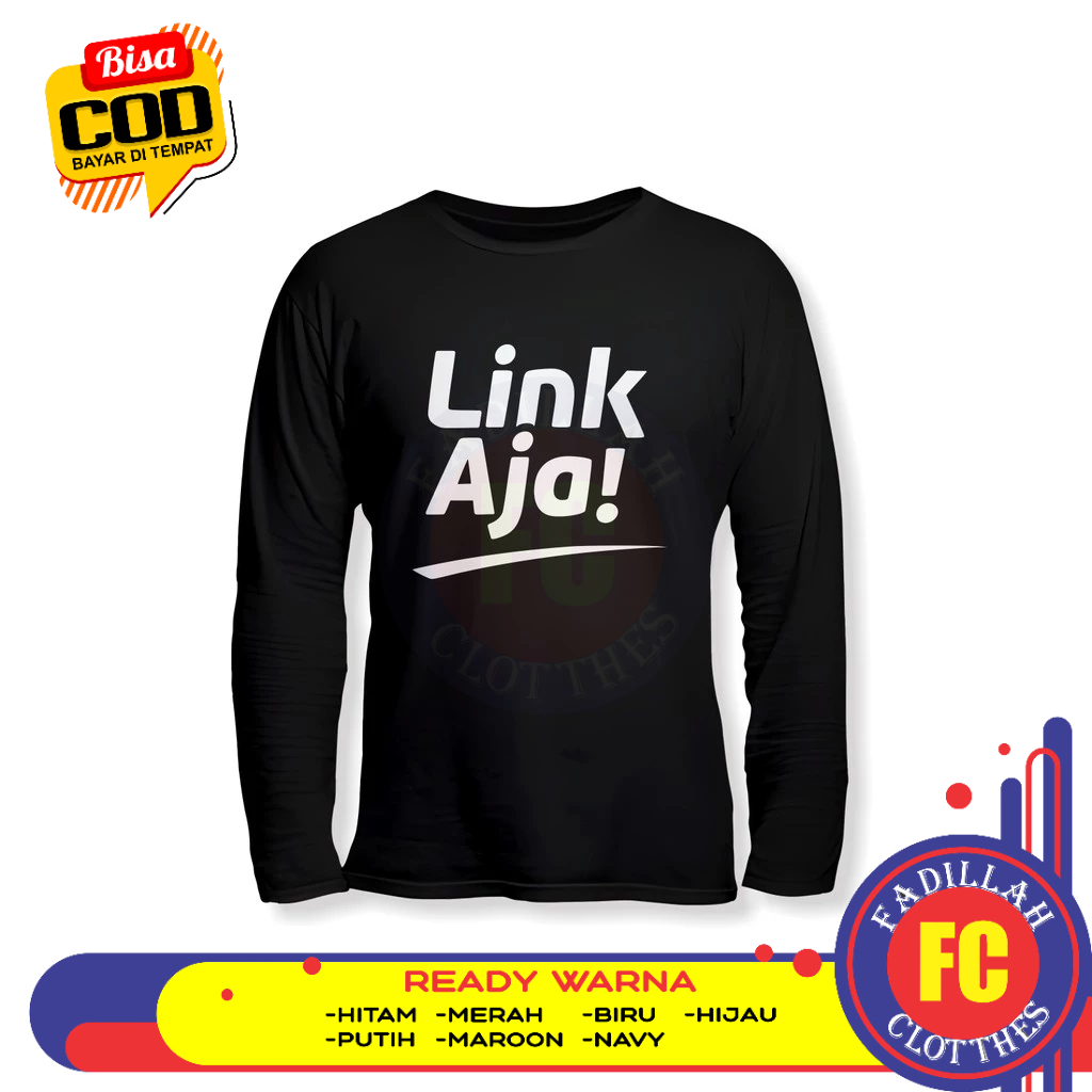 เสื้อบริษัทแขนยาว Link Aja Logo