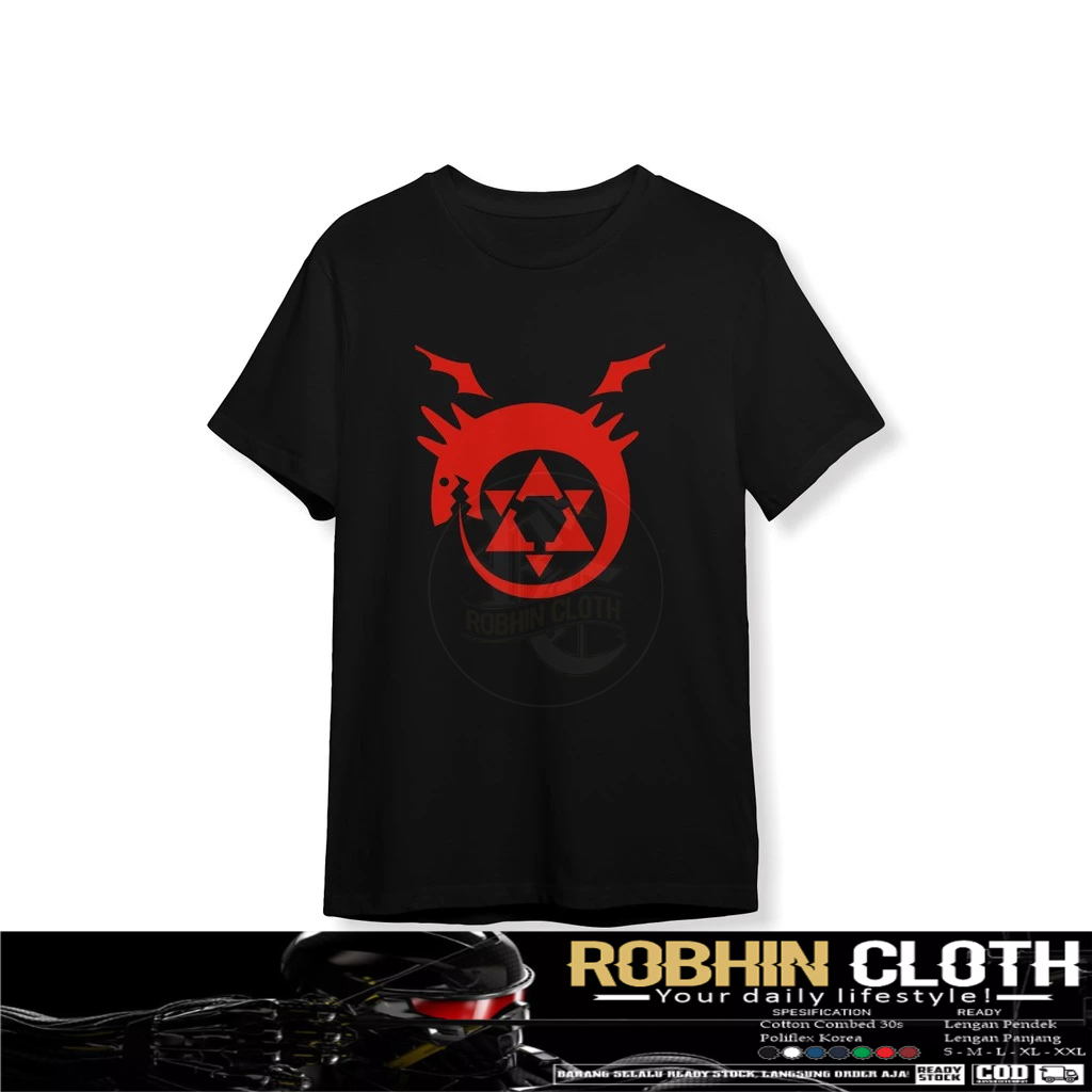 เสื้อยืด ALCHEMIST FULLMETAL ANIME เสื้อยืด Distro