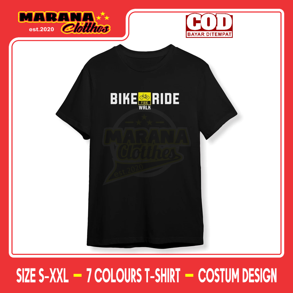 เสื้อกีฬา BIKE WALK RIDE FIXIE