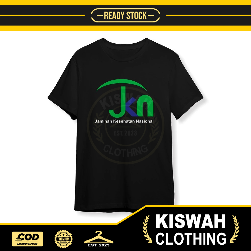 เสื้อยืด JKN รับประกันโลโก้เสื้อบริษัทแห่งความสําเร็จแห่งชาติ