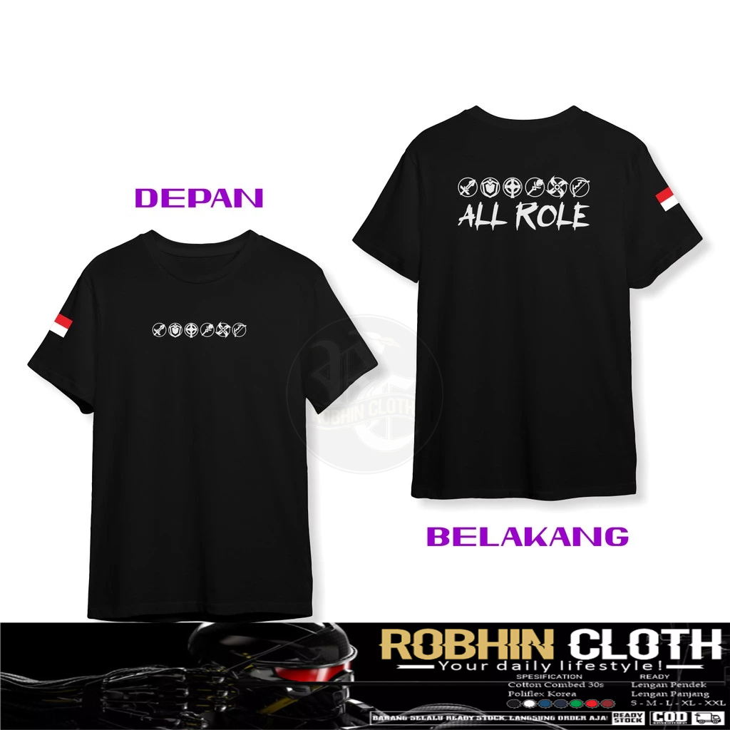 บทบาทเสื้อเกม MLBB ทุกบทบาท DB
