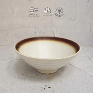 Burnt White V Bowl**