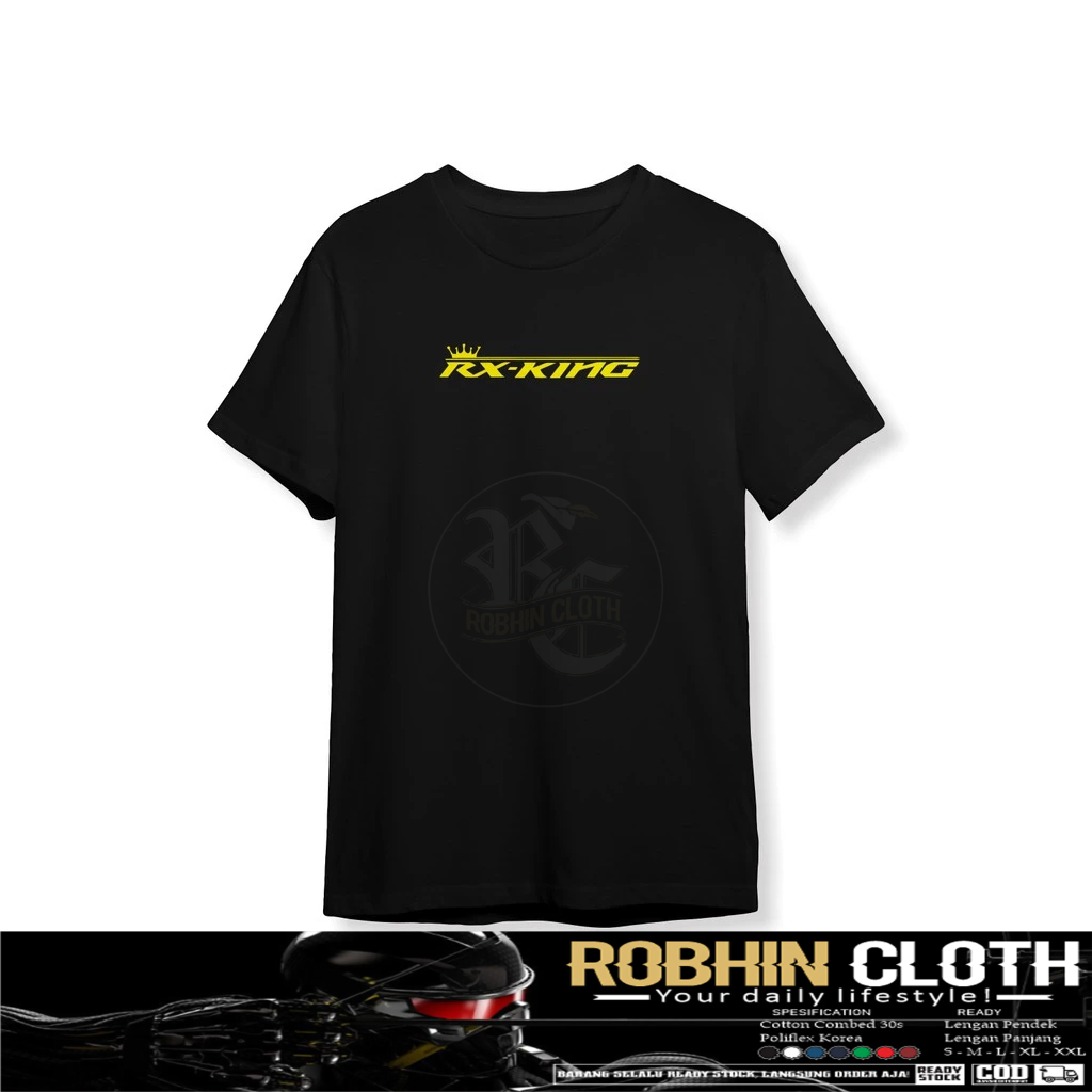 RX KING LOGO เสื้อยืด เสื้อผ้ายานยนต์
