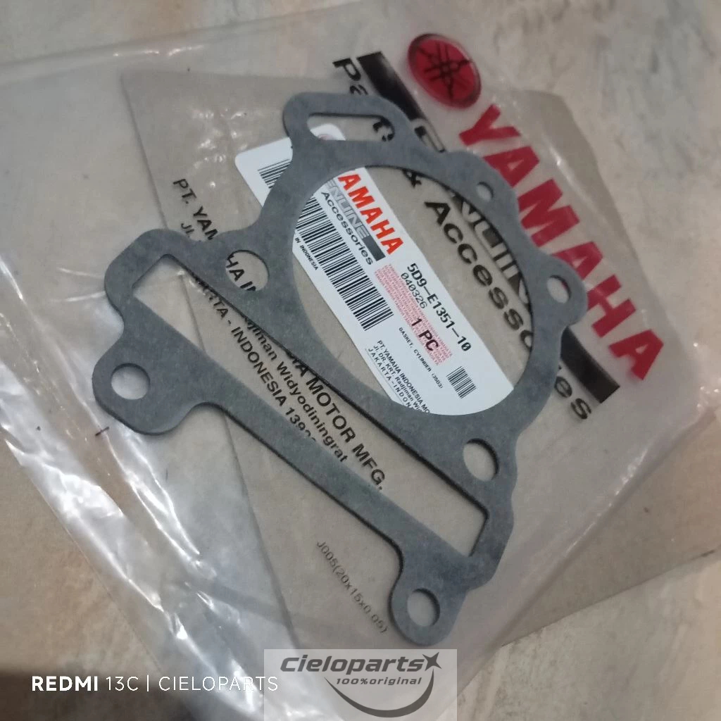 ปะเก็นกระบอก Original Yamaha Vega Zr Jupiter Z 5D9-E1351-10 ของแท้ 100% YGP