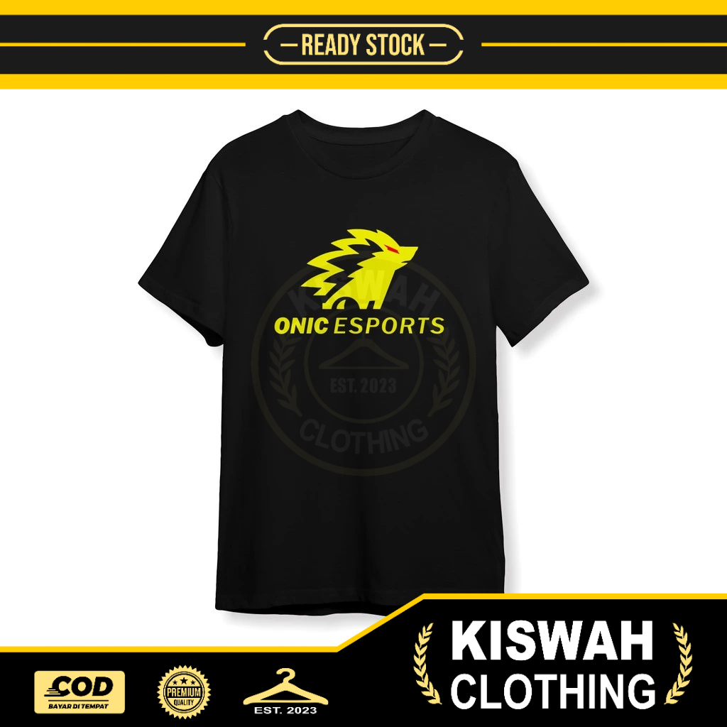 เสื้อยืดโลโก้ Onic Esport Game Shirt