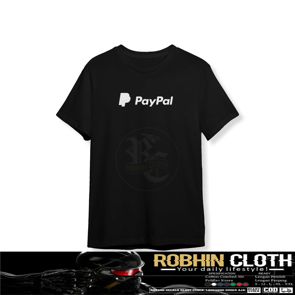 เสื้อยืด Paypal เสื้อผ้าบริษัท