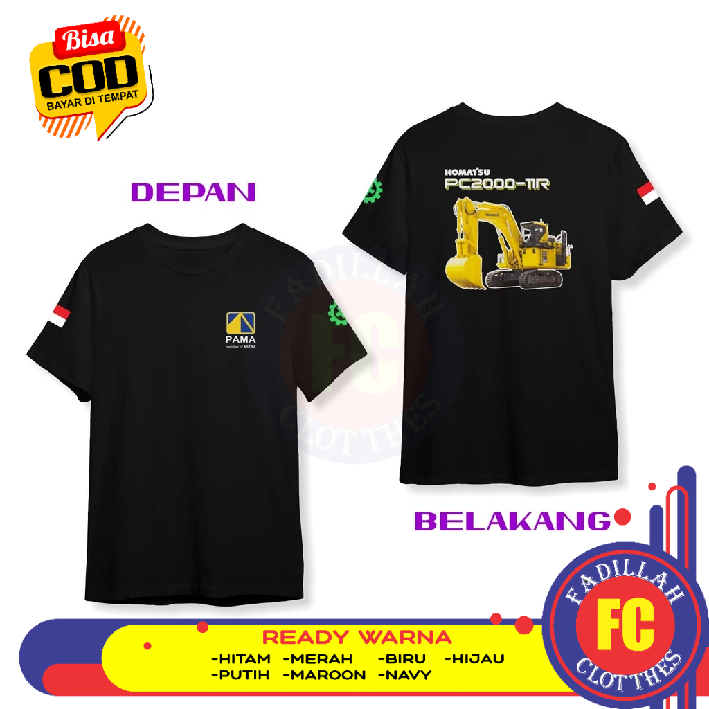 PT PAMAPERSADA KOMATSU PC2000-11R DB Distro เสื้อยืด