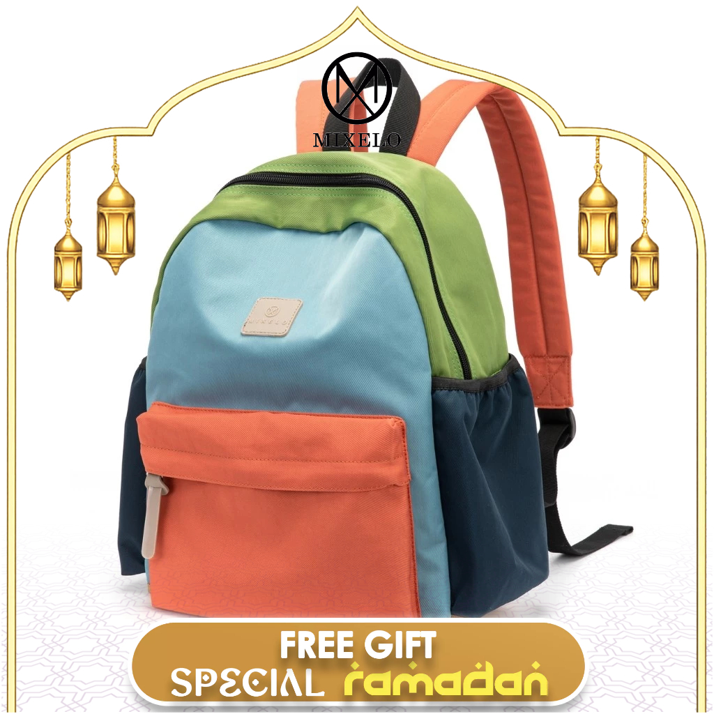 Mixelo Giggle Backpack Pop Color Waterproof Ultralight School Bag