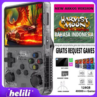 Game Retro R36S 128gb PSP Handheld Best Gaming Konsol Game PSP PS1 Nintendo Gameboy R36S CHWB