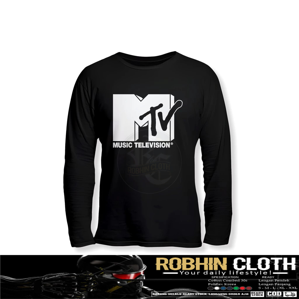 เสื้อบริษัทแขนยาวโลโก้ MTV
