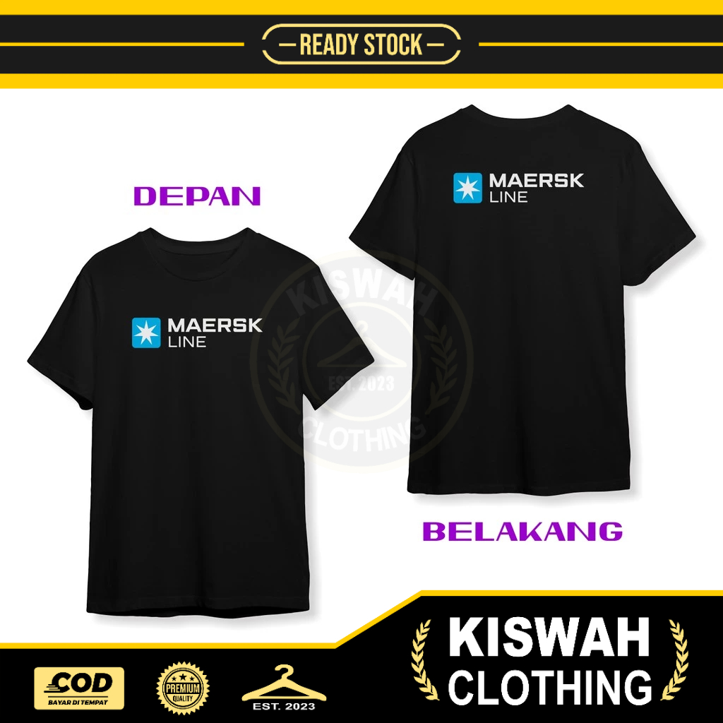 เสื้อยืด MAERSK LINE DB เสื้อผ้าบริษัท