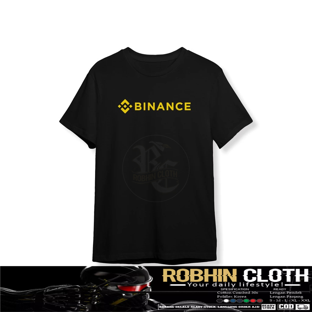 เสื้อยืดโลโก้ BNB Binance เสื้อยืด Distro