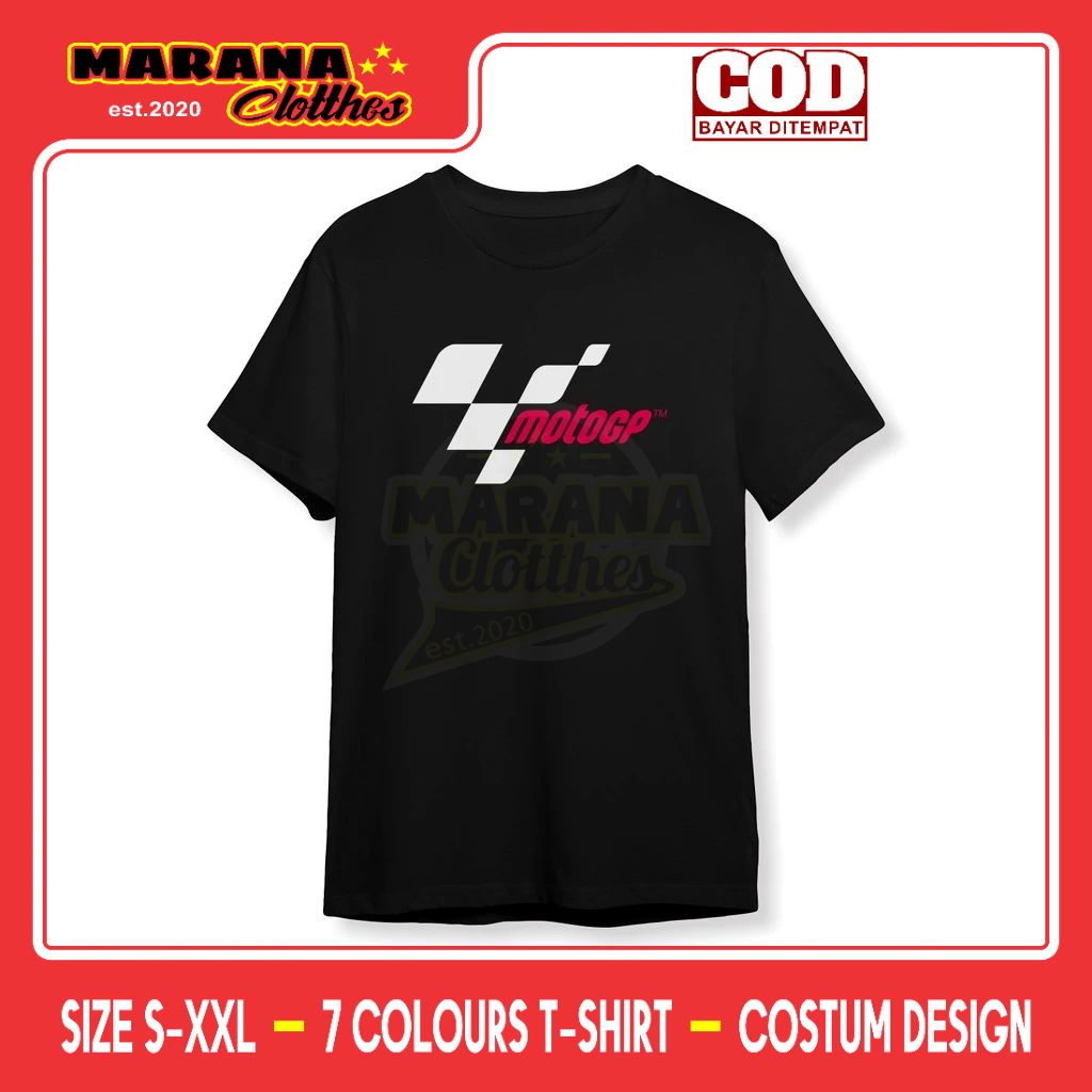 เสื้อยืดโลโก้ Moto GP เสื้อผ้ายานยนต์