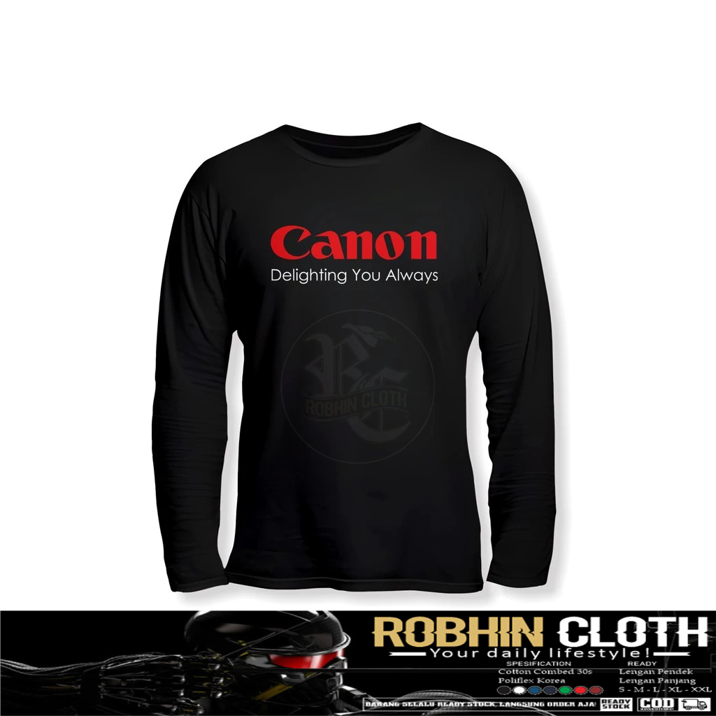 CANON DELIGHTING YOU ALWAYS เสื้อบริษัทแขนยาว