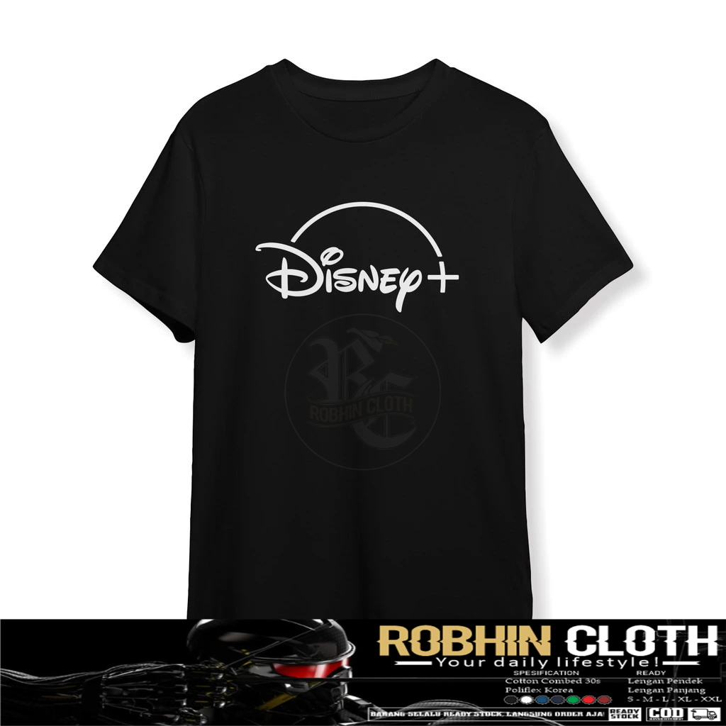 เสื้อยืด Disney Plus Logo Distro เสื้อยืด