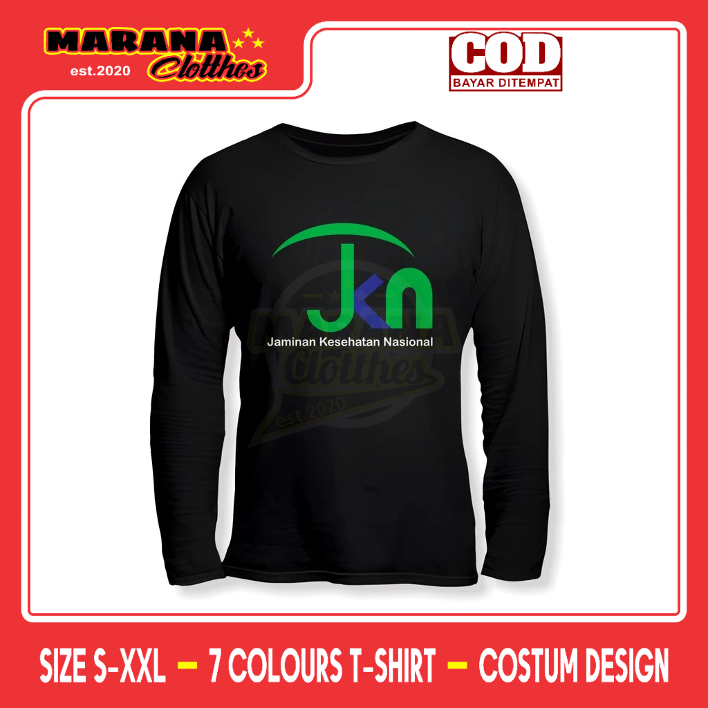 เสื้อยืด JKN รับประกันเสื้อบริษัทแขนยาวโลโก้ความสําเร็จแห่งชาติ
