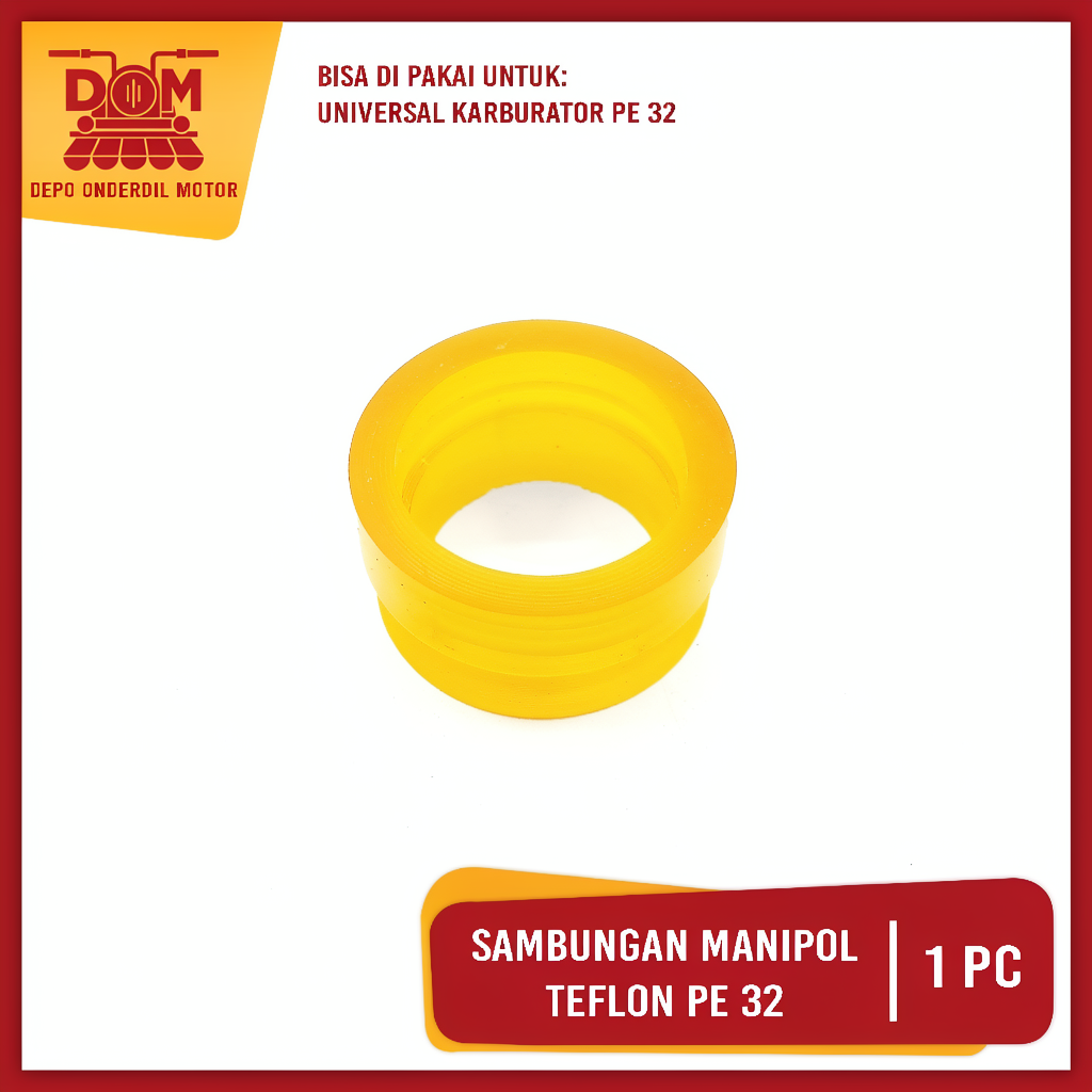 Teflon PE 32 (PSP) ไอดีที่นั่ง Manipul ฉนวนคอคาร์บูเรเตอร์ UNIVERSAL