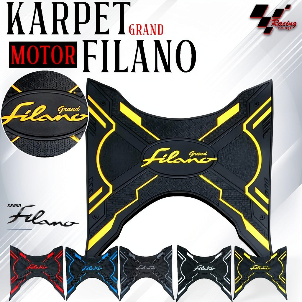 FILANO CARPET BORDES RUBBER FOOT MAT เสื่อยาง YAMAHA GRAND FILLANO PNP