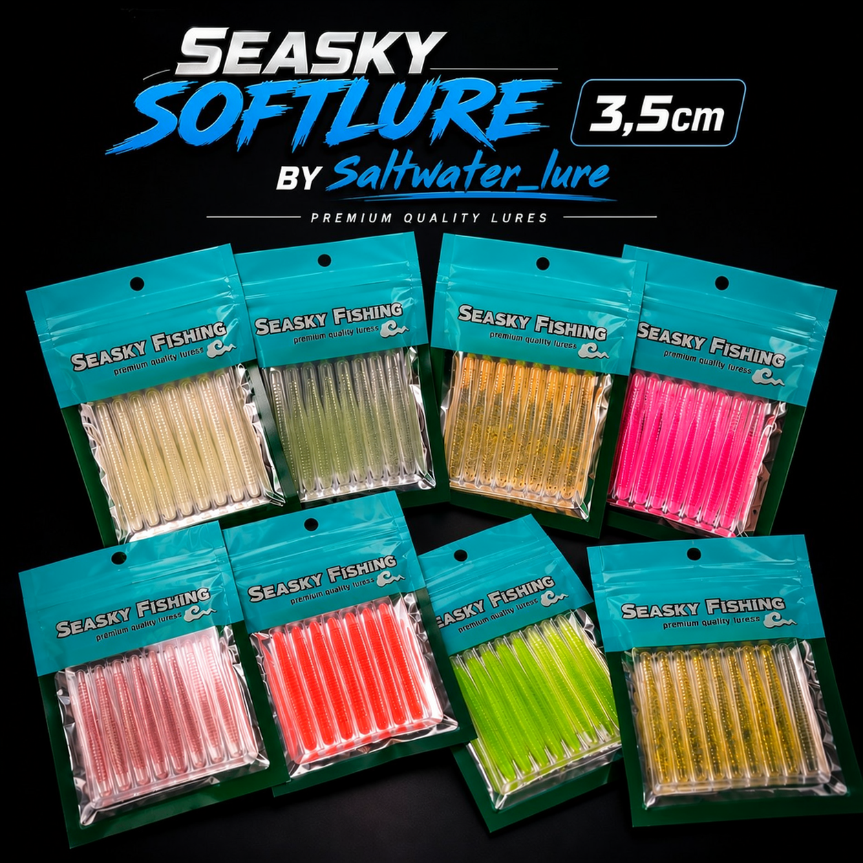 Softlure Ajing Seasky เหยื่อตกปลา 3.5 ซม. โดยน้ําเค็ม_lure SEASKY