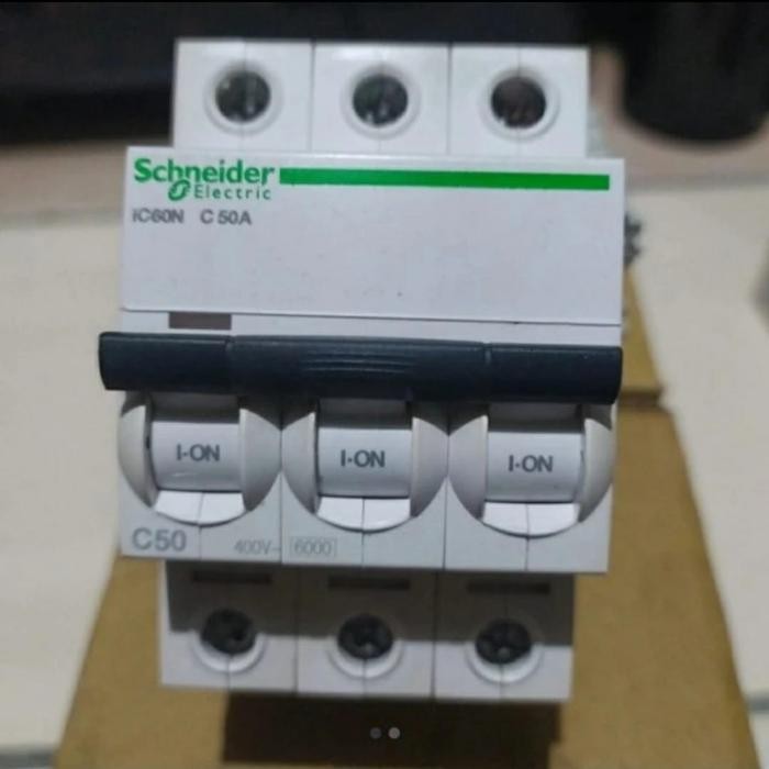 MCB IC60N 3P 50A 6kA Schneider 3Phase 3Pole