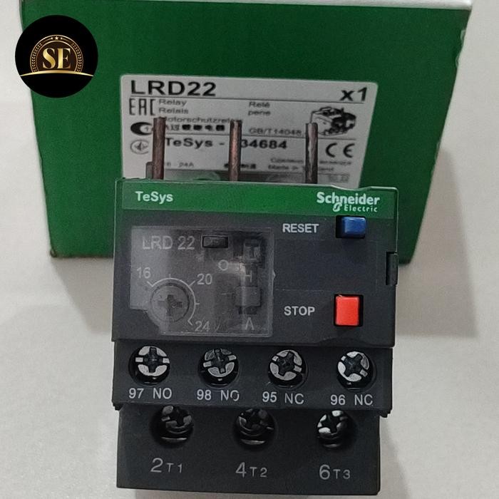โอเวอร์โหลด / โอเวอร์โหลดความร้อน / LRD22 Schneider LRD 22 (16a-24a) Tele