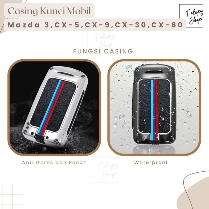 [Allthebest] Mazda 3, CX-5, CX-9, CX-30, CX-60 ฝาครอบกุญแจ / ปลอกกุญแจรถ