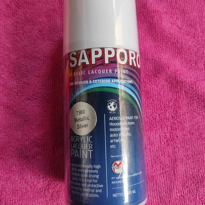 READY SAPPORO SPRAY 7580 METALLIC SILVER / SAPPORO SPRAY 300 ML