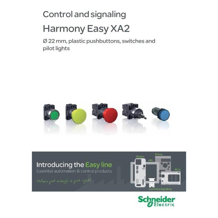 SCHNEIDER 2 POSITION SWITCH SELECTOR - 1 N/O - HARMONY XA2 XA2ED21