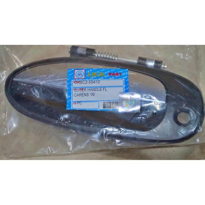 มือจับด้านนอกชั้นมือจับประตูด้านนอกด้านหน้าซ้าย Kia Carens Ok2C2-59-410 รหัส 087