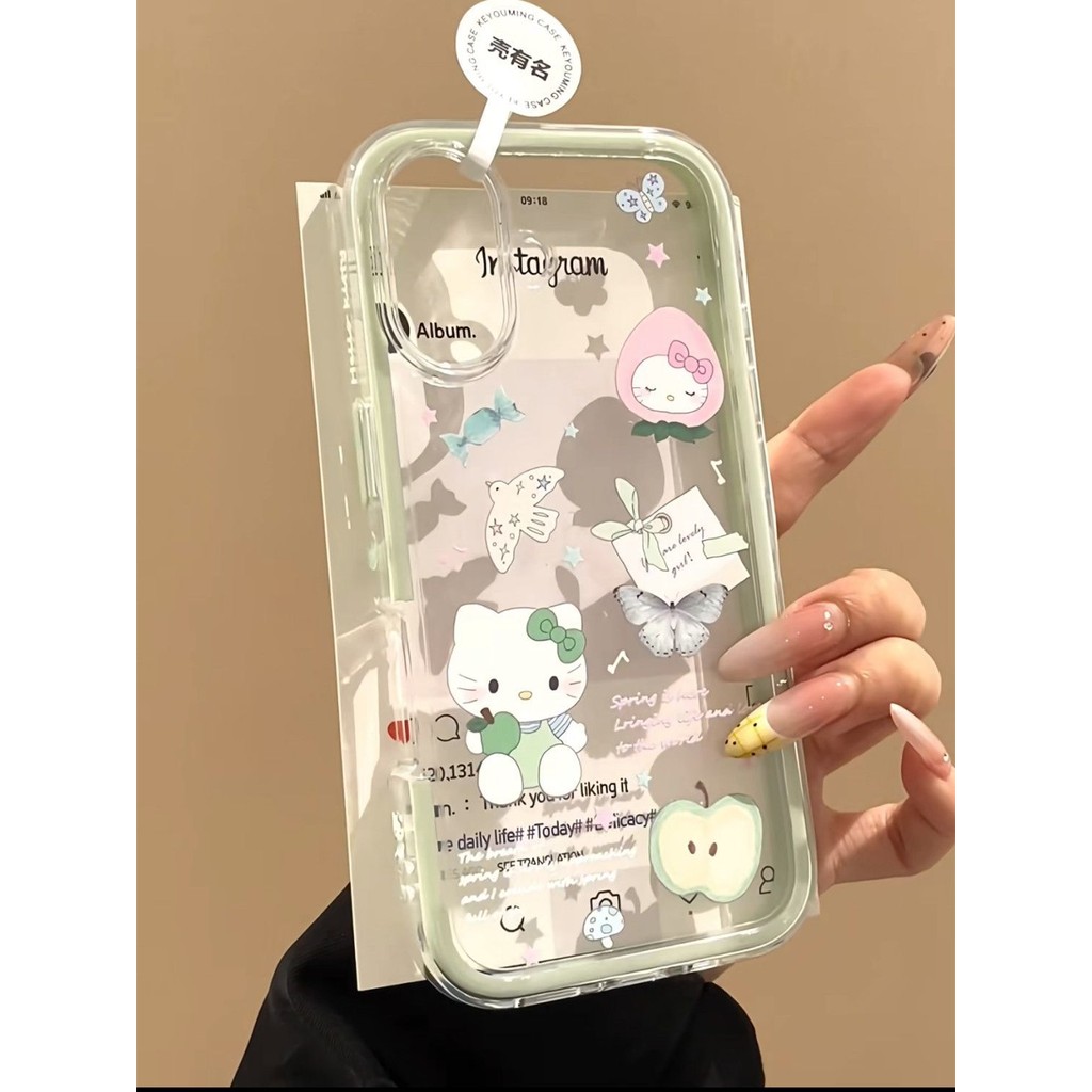 HP Soft Candy Hello Kitty Apple สําหรับกรณี Iphone 17 Air 17 Pro Max 11 13 Pro Max 15 16 Pro Max 15 
