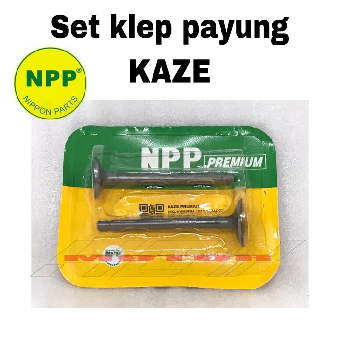 ชุดวาล์ว วาล์ว UMBRELLA IN AND EX NPP ยี่ห้อ PREMIUM KAZE MOTOR