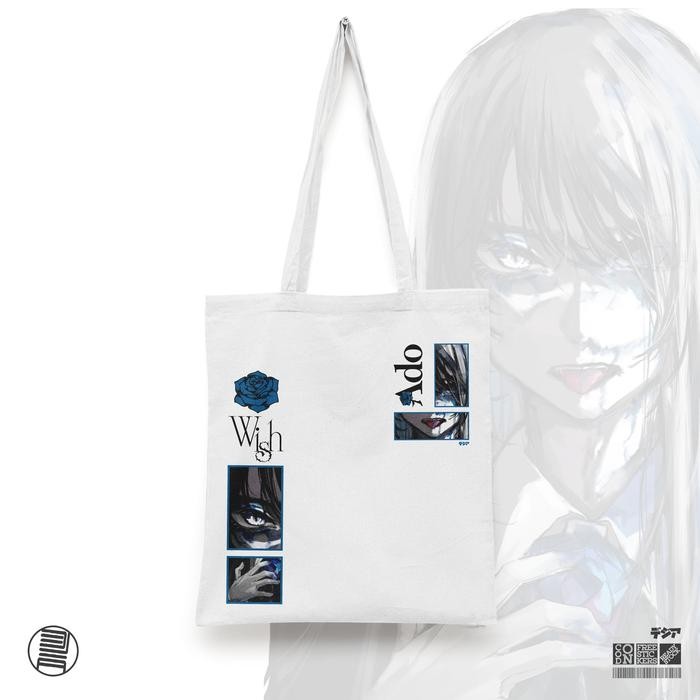 Totebag Ado World Tour 2024 Wish Uta One Piece Red Music Anime Dja