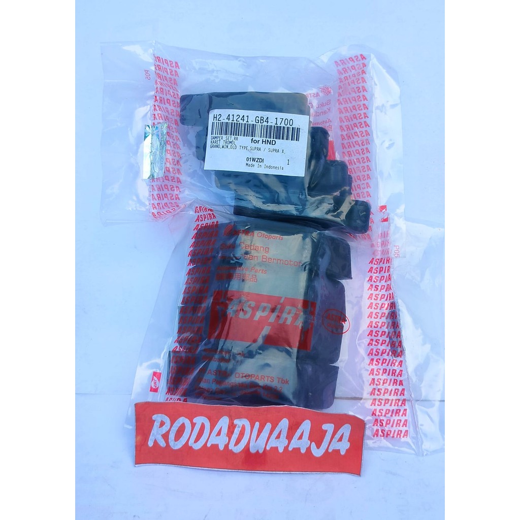 ASPIRA RUBBER DRUM DAMPER SET HONDA GRAND, WIN, OLD TYPE, SUPRA H2-44101-GB4-14700