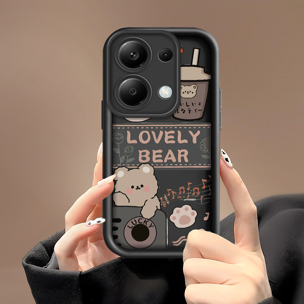 Xiaomi Poco M6 Redmi หมายเหตุ 13 Pro 4G สําหรับ Hp ซิลิโคน Sofcase ปลอกแฟชั่นปลอก Softcase TY 0010 เ