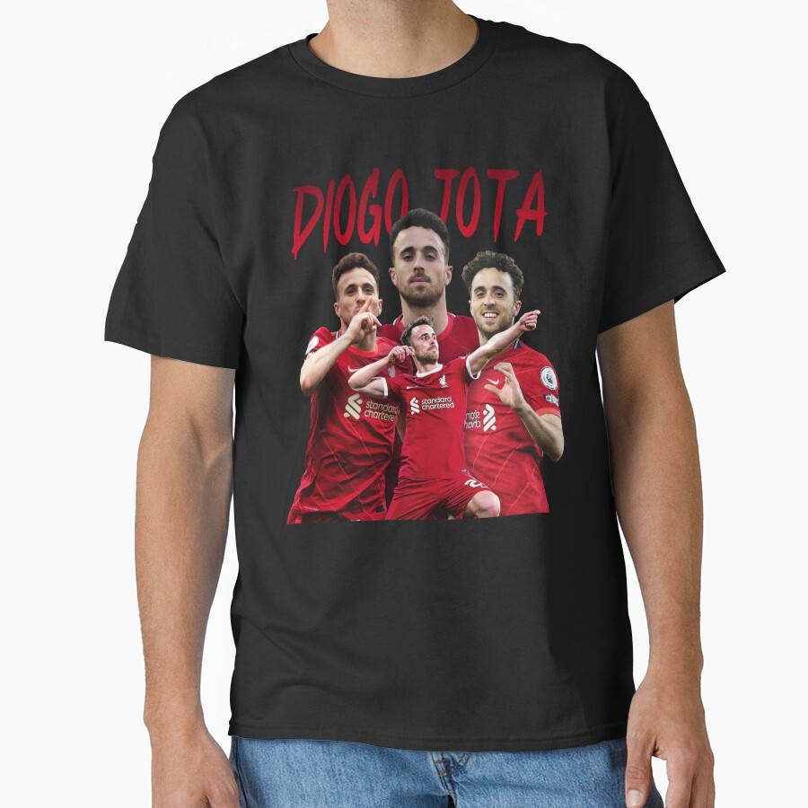 Diogo Jota Diogo Jota You Never Run Alone Bootleg เสื้อยืดคลาสสิก Unisex O-คอเสื้อยืดแขนสั้นพิมพ์เสื