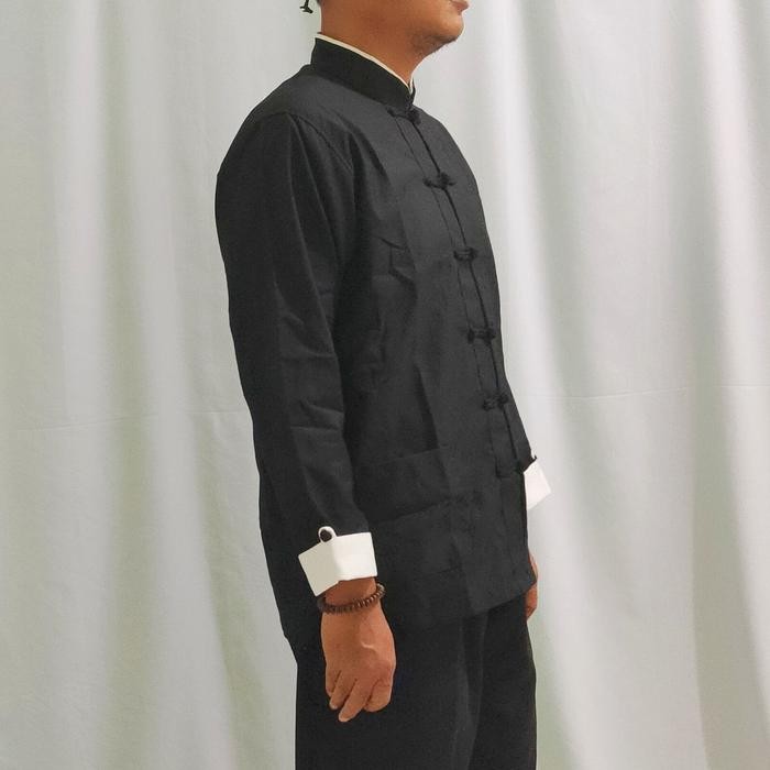 KEMEJA (Allthebest) ใหม่ IPMAN KUNGFU KOKO SHIRT ผู้ชายแฟชั่น LATEST KOKO HEM SHIRT TOP