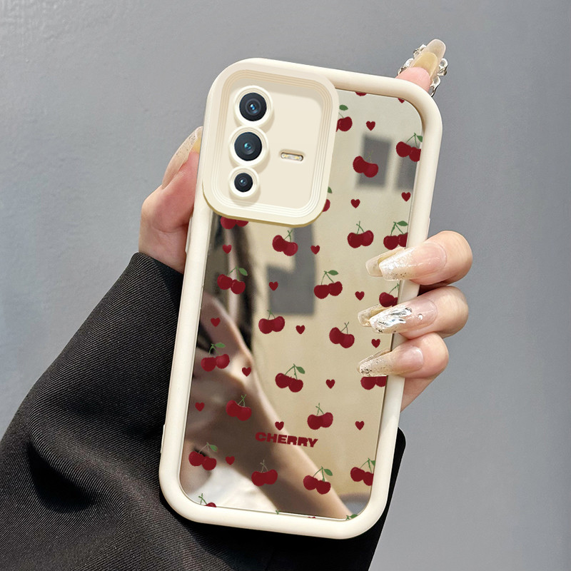 เคส Hp สําหรับ VIVO V23 5G V23i 5G V23E 4G V23E 5G Y75 4G Case Casing Cherry and bow arrow Softcase 