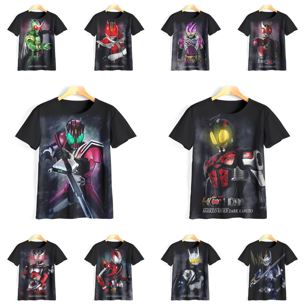 เสื้อยืด 3D Kamen Rider เท่ๆ, เสื้อยืด Kamen Rider V2 Motif, เสื้อ Kamen Rider Animation สําหรับเด็ก