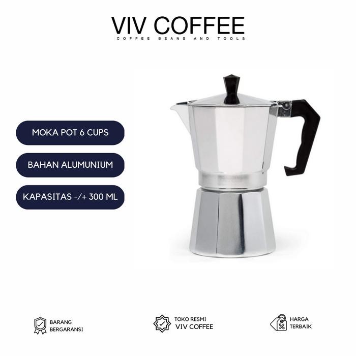 - Moka Pot 6 Cup / เครื่องชงกาแฟเอสเปรสโซ / เครื่องมือกาแฟ